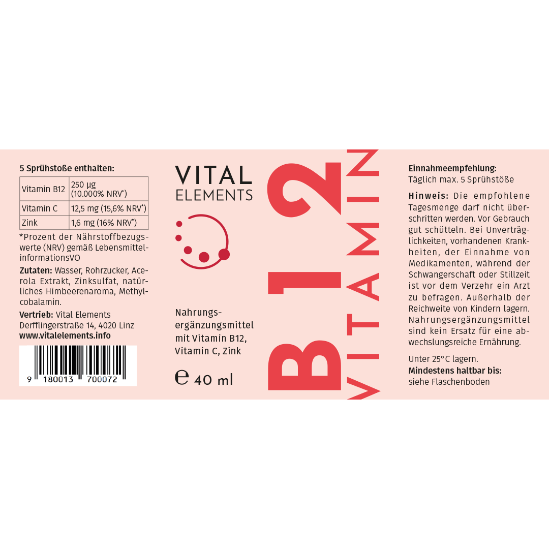 MindB12® - Vitamin B12 Komplex (Spray)