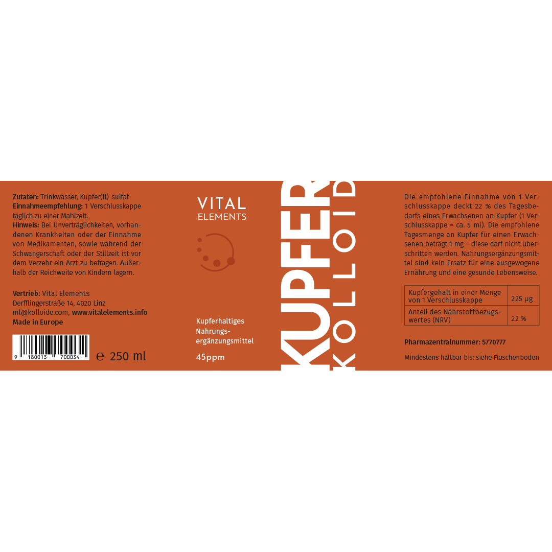 RedOxy® - Premium Kupferkolloid